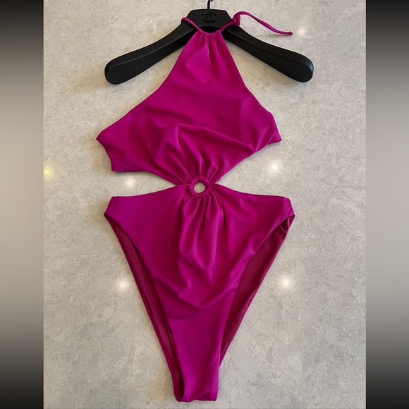 Agua Bendita Bloom Suki Solid One Piece Swimsuit Size L - Picture 7 of 15